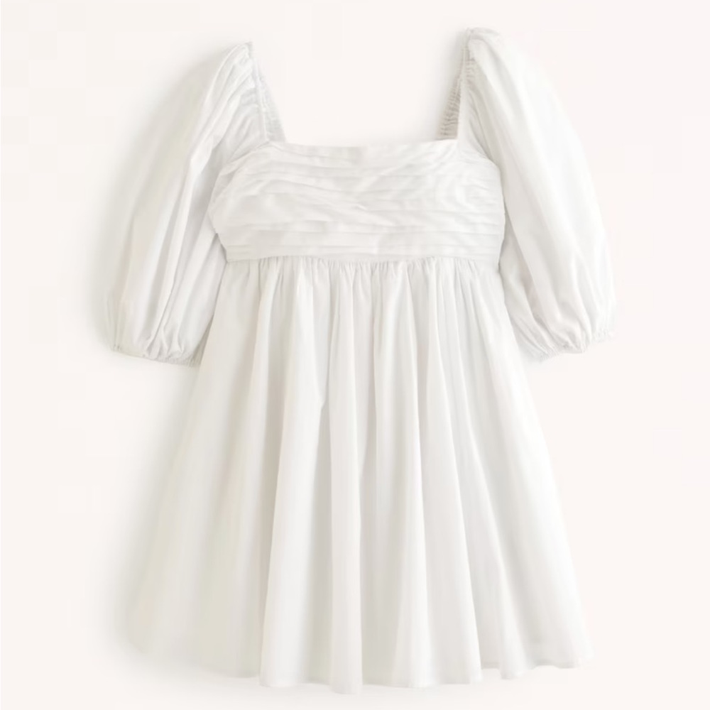 Abercrombie & Fitch Emerson Ruched Puff Sleeve Mini Dress (XS Petite)